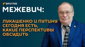 Межевич: Лукашенко и Путину сегодня есть, какие перспективы обсудить