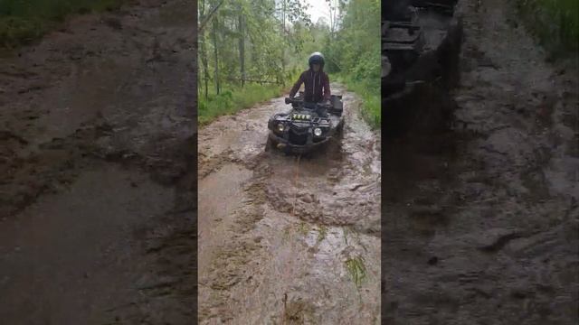 Оторвало морду#смотридоконца #stelshisun#stels #квадроцикл #atv #offroad #квадро #лето #болото
