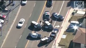 San Diego Police Chase woman driving Cadillac Escalade (Jan 11, 2018)