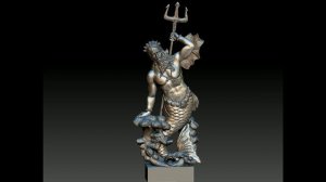 3Д модель посейдона