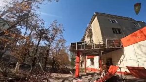 Кадры уличных боев в Торецке Донецкой области от первого лица украинских военных