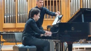 Rachmaninoff - Barcarolle for 4 hands op.11, N1 - Victor Vichev and Jordan Todorov. Live in Sofia.