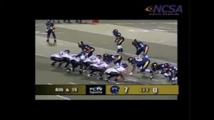 Kameron Manning #54 Oakland Tech Football Highlights