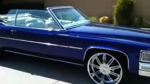 Candy Blue 1979 Cadillac Le Cabriolet coup de ville convirt