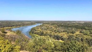 Вид с горы на реку Тихий Дон. Крутояр, недалеко от станицы Вешенская.