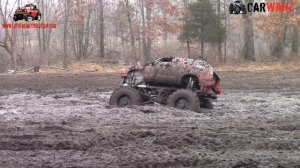 Red Chevy Gets In Too Deep At Bentley Lake Road Mud Bog