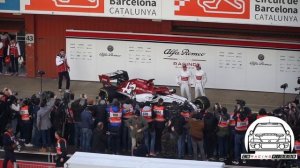 Alfa Romeo Racing Unveiling F1 Car | Test Day 1 Barcelona