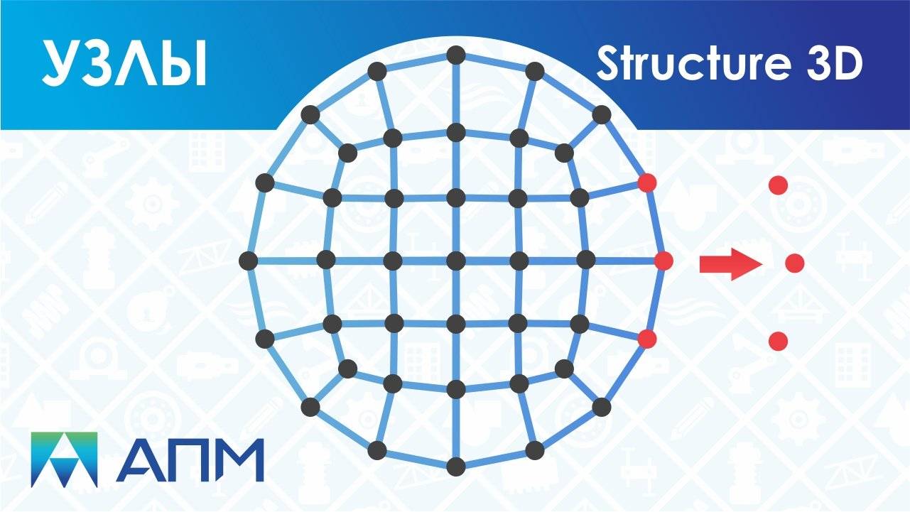 Работа с узлами в APM Structure3D