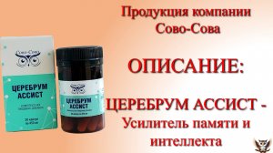 ОПИСАНИЕ   ЦЕРЕБРУМ АССИСТ — Усилитель памяти и интеллекта