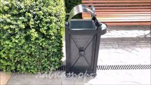 Урны парковые УМ-4кп с крышкой и пепельницей от ЛАВКАТОРГ 8(861)244-90-83