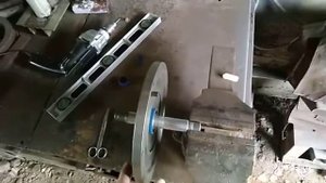 Простейшая балансировка маховика минитрактора