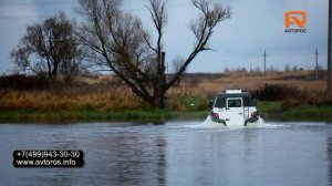 Тестирование вездехода ШАМАН на воде с гребным винтом и без