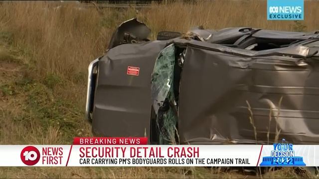 Scott Morrison's Bodyguards In Car Crash | 10 News First смотреть онлайн