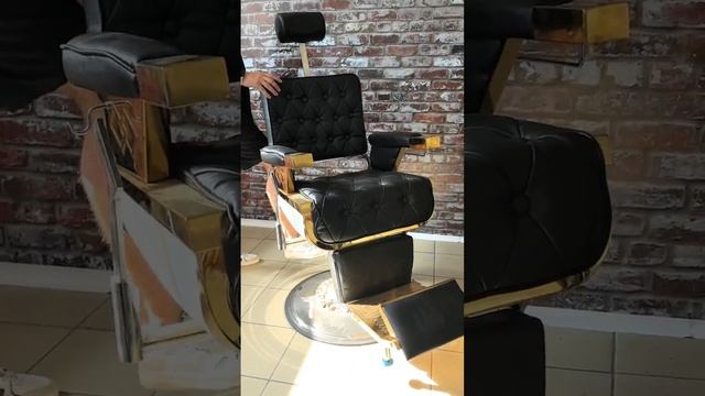 Барбер кресло Мигель Голд #barber #chair #парикмахерскоекресло#barbershop