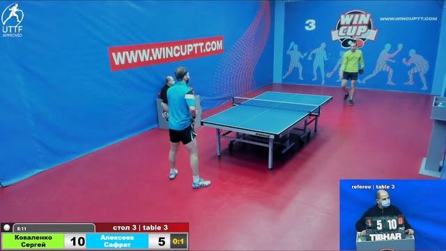 Коваленко Сергей 3-2 Алексеев Сафрат Восток 5 WINCUP 12.02.22 Прямая Tрансляция Зал 3 смотреть онлайн