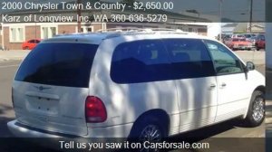 2000 Chrysler Town and Country LIMITED-PKG, 3RD ROW - for sa