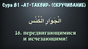 Сура 81 ат-Таквир (арабские и русские титры) - Мухаммад Люхайдан
