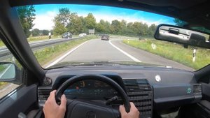 ALFA ROMEO 164 3.0 V6 (180 HP) POV Drive Onboard ||| V6 SOUND ||| AUTOMATIC SPEED