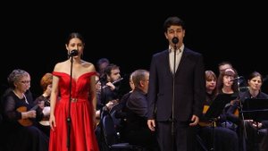 Н.Фомин. Только раз бывает в жизни встреча. Анастасия Булавкина и Асланбек Агкацев. 04.10.2023.