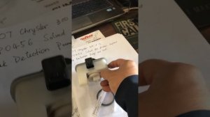 07 Chrysler 2.7L P0456 solved the problem