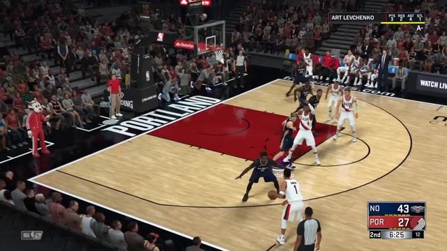 Моя карьера / My career NBA 2K18. #5 vs POR. Тренер нам не доверяет? смотреть онлайн