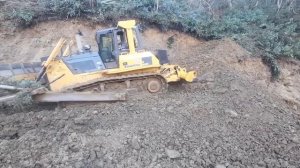 KOMATSU D85EX DOZER YENİ YOL YAPIMI 8 #buldozer #dozer #komatsu
