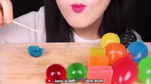 Jelly ASMR/ Rainbow/ Mukbang/ Мармелад АСМР/Разноцветные мармелады/ РАДУГА/@Jane_asmr