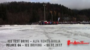 Alfa Romeo Giulia Veloce Q4   Ice & Snow TEST DRIVE ON TRACK   TIME LAPSE