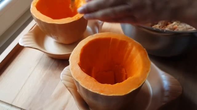 Тыквенные горшочки с мясом/Courge Farcie/provenceallochka recipe