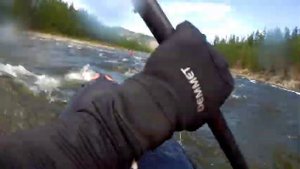 пакрафт, сплав Ока Саянская, большой Тисский порог 3кс, длина 1100м