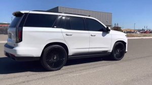For sale 2021 Cadillac Escalade Sport Platinum equipped with super Cruise on custom 26inch Forgiato