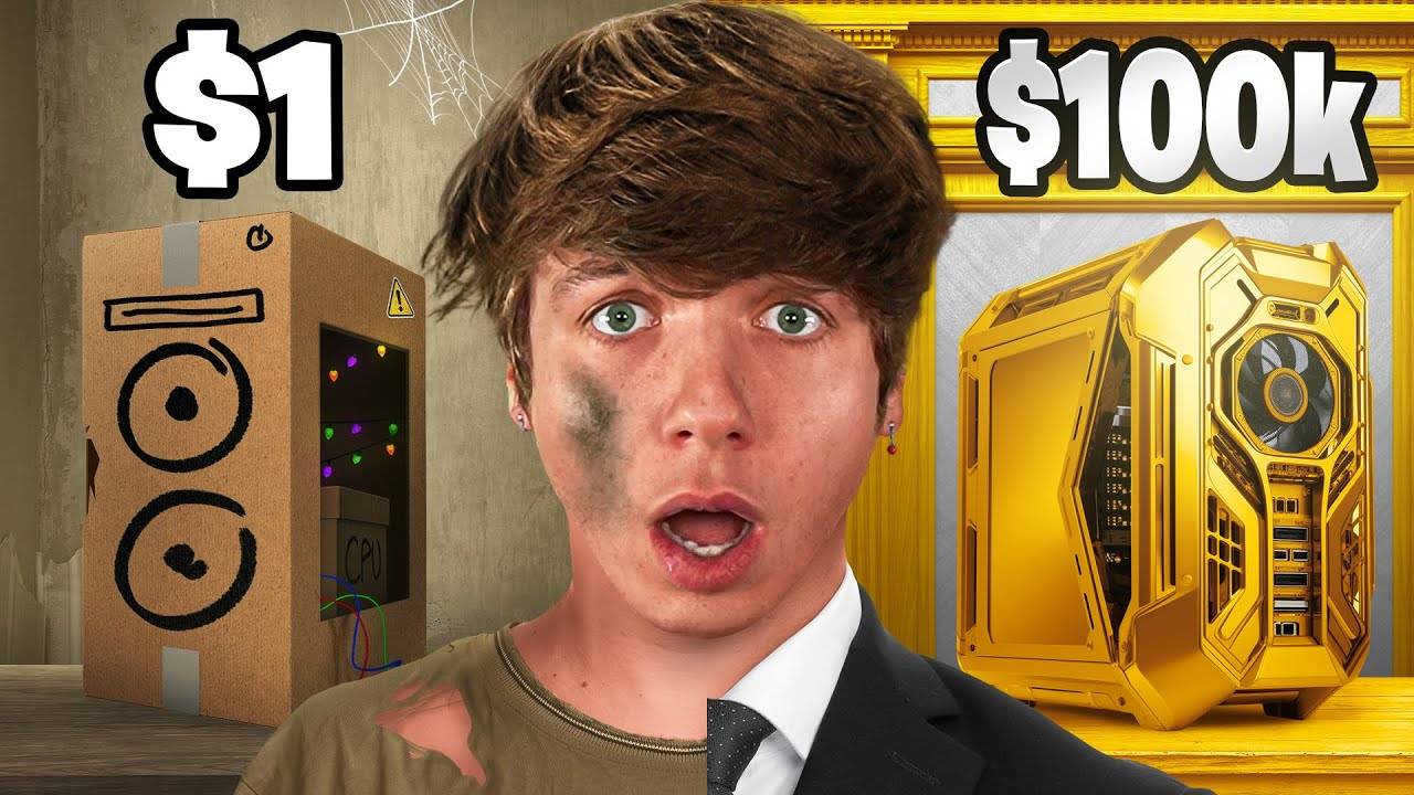 Компьютер за $1 vs $100,000 - Карл!