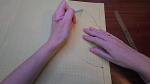 Построение лекала кармана в боковом шве.