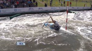 David Florence Winning run, C1 Men - World Cup 2 2018 ICF Slalom, Krakow (Poland)