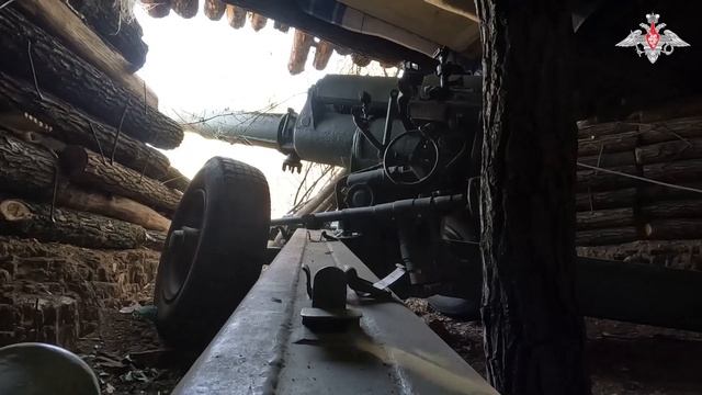 Боевая работа расчета Д-74 группировки войск «Восток»