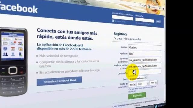 como crear un hotmail y una facebook смотреть онлайн