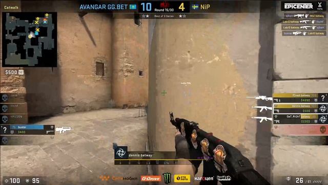 NiP vs AVANGAR - EPICENTER 2018 - map3 - de_dust2 [ceh9, Enkanis]