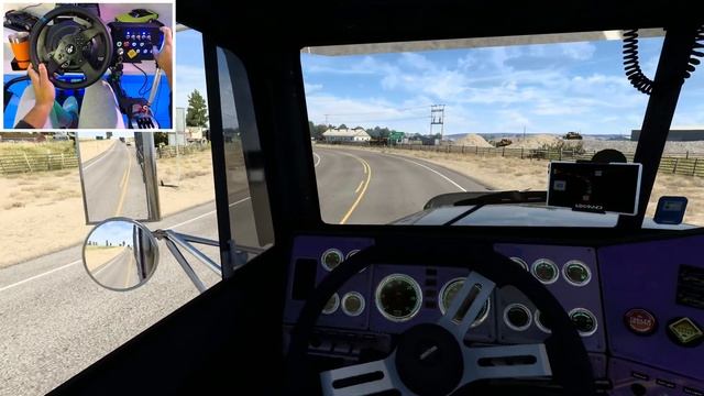 Hauling livestock with Freightliner FLD in Montana | American Truck Simulator