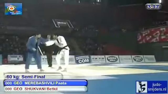 Judo 2010 Tblisi: Paata Merebashvili (GEO) - Betkil Shukvani (GEO) [-60kg]. смотреть онлайн