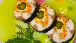 Рулет из скумбрии