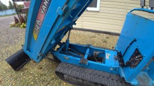 Yanmar C12R Dump Track from Japan Installed a bucket for snow removal. Доработал Японскую тележку
