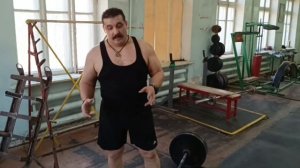 Швунг штанги 120 кг на 10 раз. Махи гантелями перед собой по 24 кг. Супер сет. ДМИТРИЙ ХАЛАДЖИ