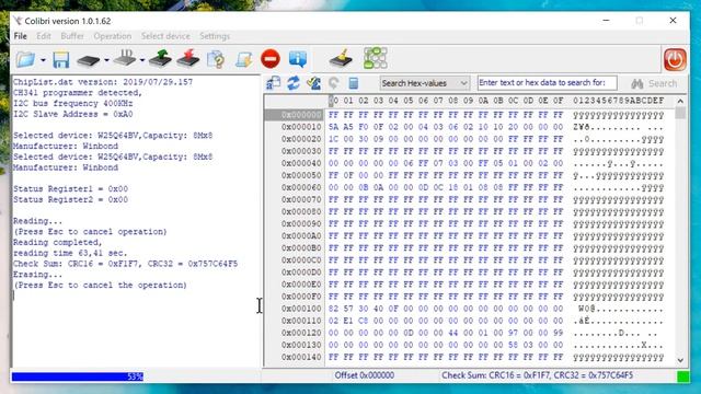 Bios programming using CH341A and Colibri смотреть онлайн