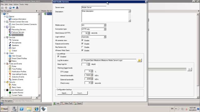 Configuring Xprotect Web Client & Mobile Server (Step - 10)