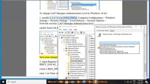 Change LAN Manager Authentication Level in Windows 10/8/7