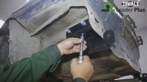 Установка фаркопа Leader H219-A. HYUNDAI SOLARIS / KIA RIO (седан, хетчбек), 2010-...г.в.