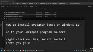 install Acer Predator Sense on windows 11 Helios 300 - JUST WORKS