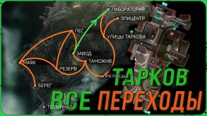 Все переходы с локации на локацию в игре Escape from Tarkov