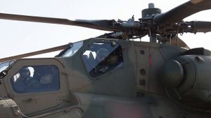 Ми28 в приграничном районе Курской области 09.10.2024.