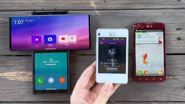 LG Optimus L7 vs LG T-370 vs LG incoming Call Wing series calls смотреть онлайн